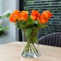 Brievenbus Rozen oranje sfeer